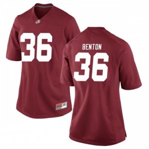 Women's Alabama Crimson Tide #36 Markail Benton Crimson Game NCAA College Football Jersey 2403JQNU4